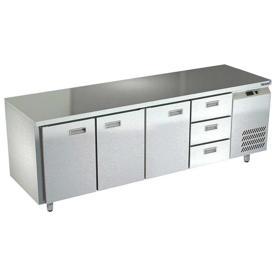 Холодильный стол Техно-ТТ СПБ/О-122/33-2207 3 двери 3 ящика