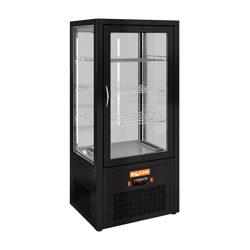 Настольная вертикальная холодильная витрина HICOLD VRC 100 Bronze / Beige / Brown / Black