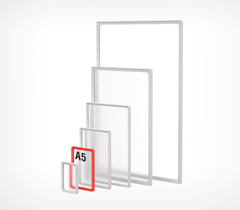 картинка Пластиковая рамка с закругленными углами PF-A5