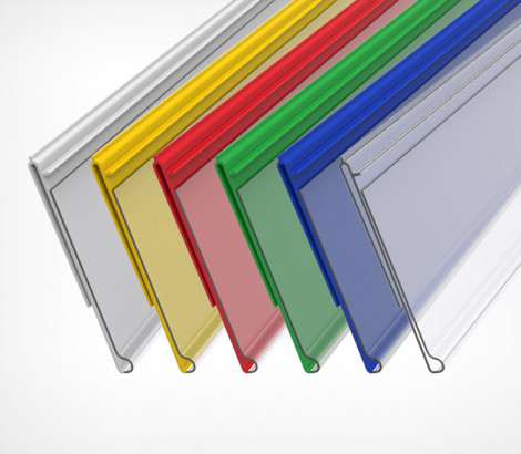 картинка Ценникодержатель для стеклянных и тонких полок GLS39 длина 1000 мм