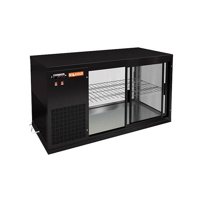 картинка Настольная холодильная витрина HICOLD VRL 1100 L Bronze / Beige / Brown / Black