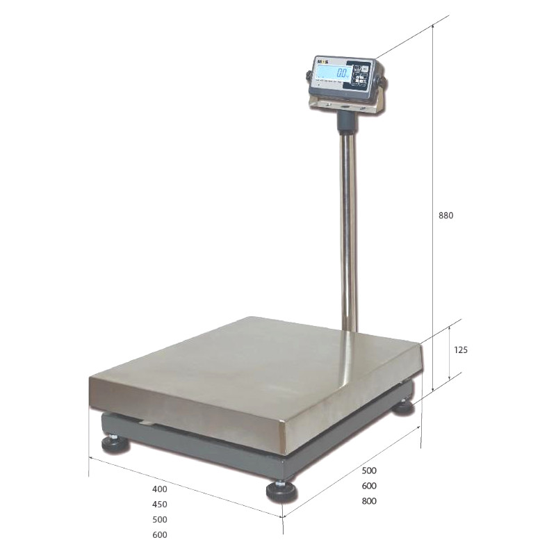 картинка Весы электронные напольные MAS PM1B-150-4560 RS-232