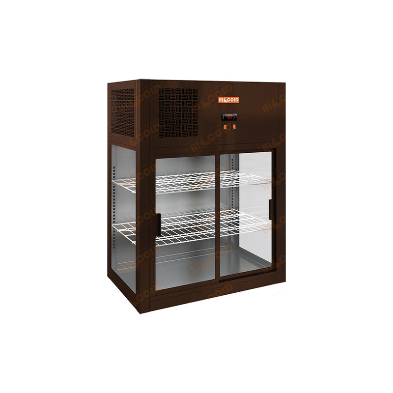 картинка Настольная пристенная холодильная витрина HICOLD VRH 790 Bronze / Beige / Brown / Black