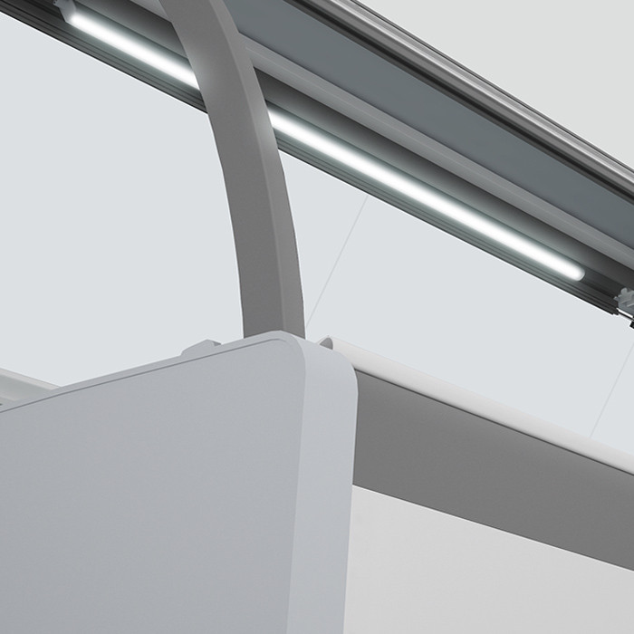 картинка Витрина холодильная Brandford AURORA 250 Reverse Glass вентилируемая