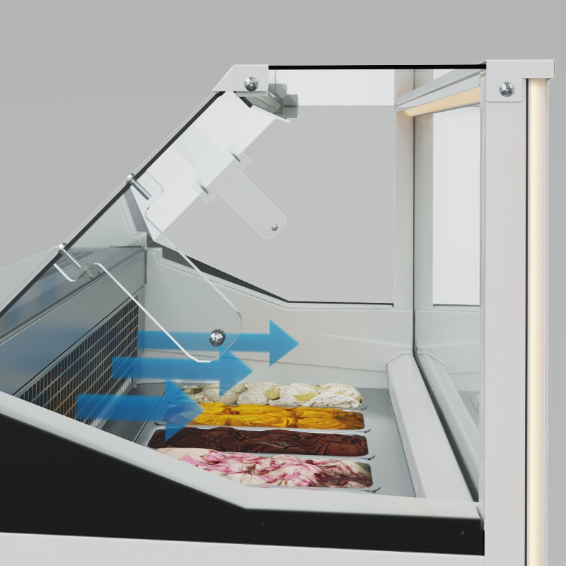 картинка Витрина для мороженого Carboma IC72 SL 1,3-1 с брендированием