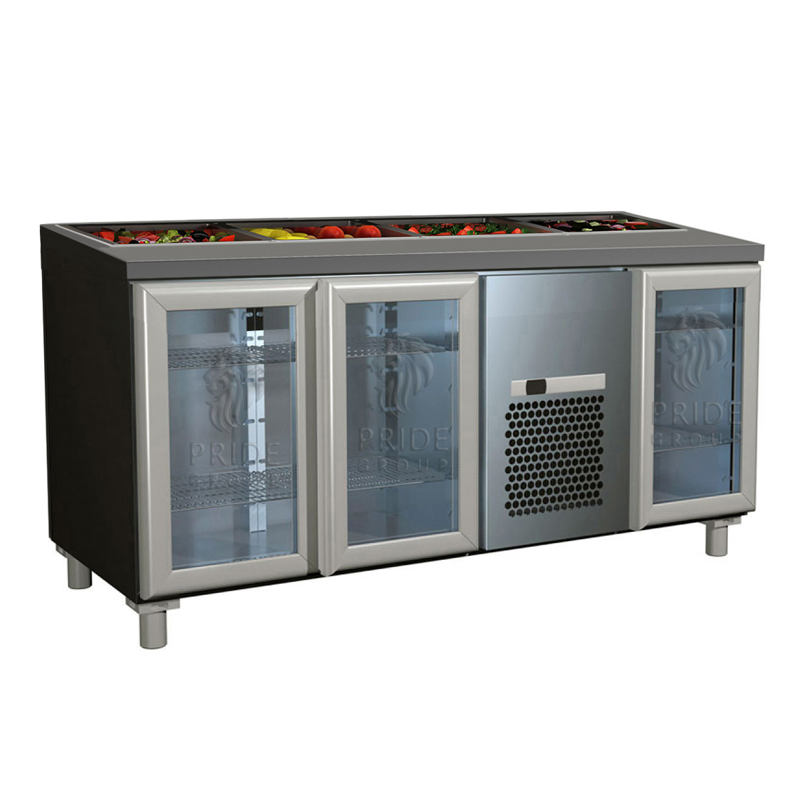 картинка Холодильный стол для салатов T70 M3sal-1-G 9006/9005 (SL 3GNG Полюc)