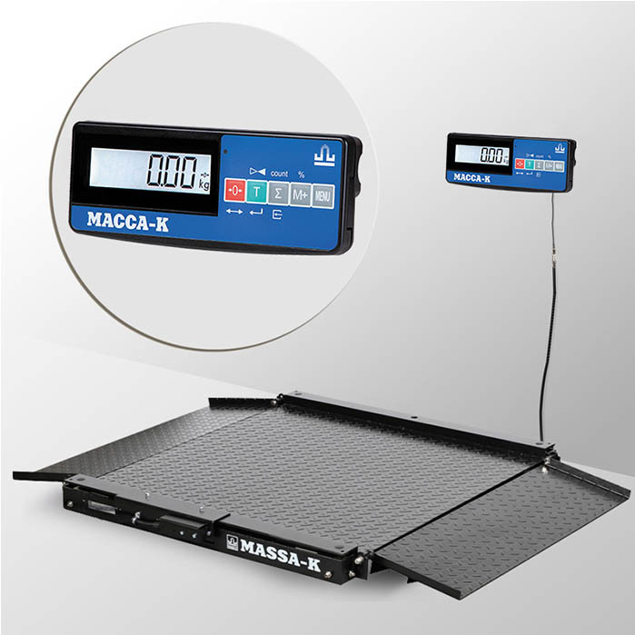Весы пандусные Масса-К 4D-LA-10/10-1000-A(RUEW) с интерфейсами RS, USB, Ethernet, WiFi