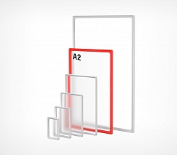 картинка Пластиковая рамка с закругленными углами PF-A2