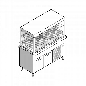 картинка Витрина холодильная EMAINOX VTRPA 15 8035324 с охлаждаемой поверхностью на шкафу